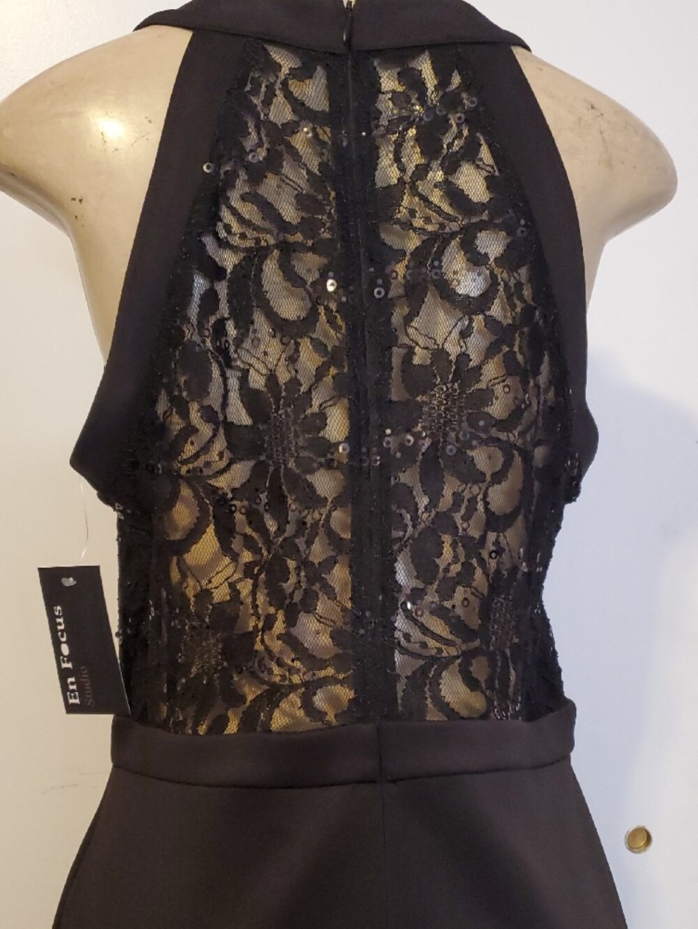 Enfocus Studio Black Sequin Sheath Midi Dress - Picture 5 of 12